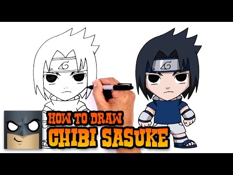 Como desenhar SASUKE ESTILO CHIBI/CARTOON - passo a passo 