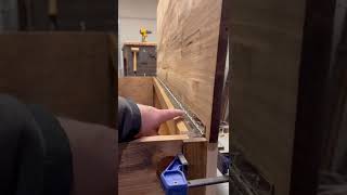 Easy way to install piano hinge on a box.  #toybox #woodworking #hinge #pine #howto #diy