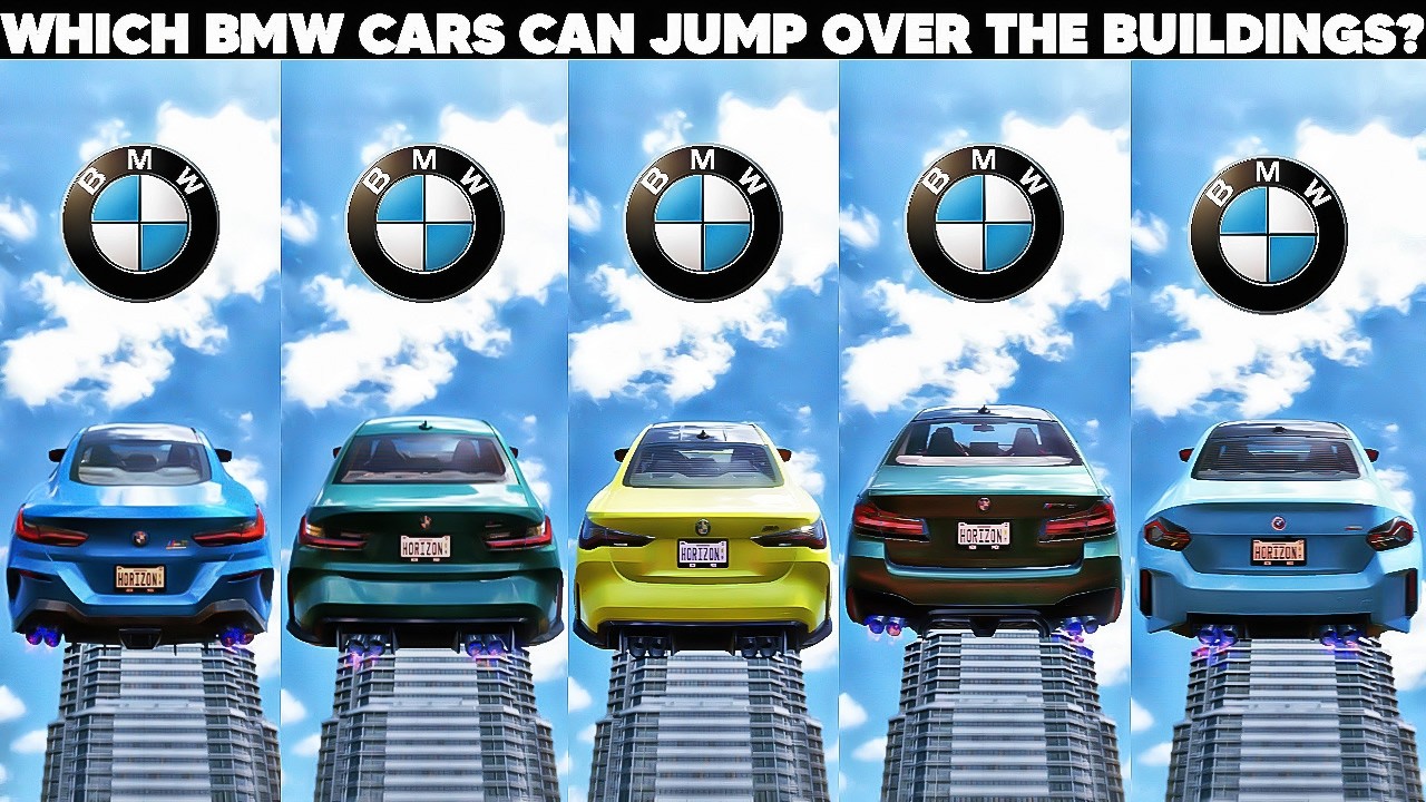 Which BMW CARS Can Jump Over The Buildings in Forza Horizon 5? Let's Find Out