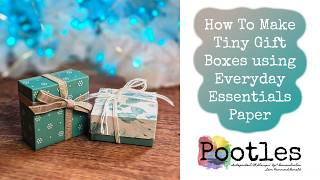 How To Make Tiny Gift Boxes using Everyday Essentials Paper