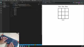 ASMR Programming - Coding A Tic Tac Toe Game - No Talking