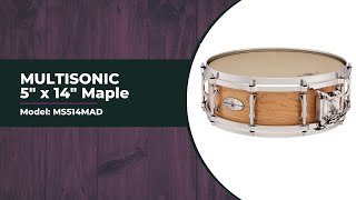 5 x 14 Multisonic Unibody Maple Snare Drum | MS514MAD Sound Sample