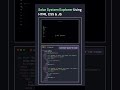 ✨🚀Create Solar System Explorer in 60 Seconds!🌌✨ #Shorts #viral #coding #trendingshorts #youtubeshort