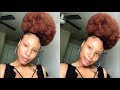 Stretched High Puff | Type 4 Natural Hair