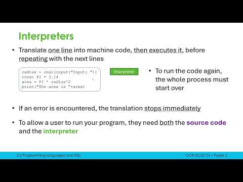 Translators: Compilers and Interpreters