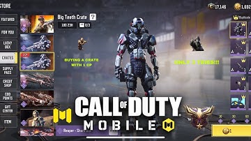 Call Of Duty: Mobile - Buying a Crate with 1 CP (Only 3 Tries) - Milton37LiveGaming