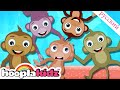 Пять маленьких обезьянок | Детские стишки и детские песни | @HooplaKidzRusskij