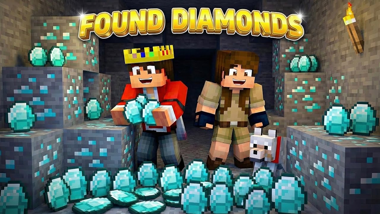 Finally Found Diamonds in Minecraft | Minecraft Gameplay #2 - YouTube