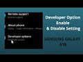 How to Enable &amp; Disable Developer Options on SAMSUNG GALAXY A10 and A10s |in Urdu |2021