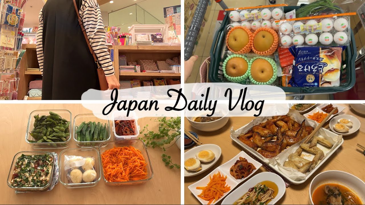 рассматривание витрин в новом месте, приготовление гарниров, ужин в корейском стиле | видеоблог