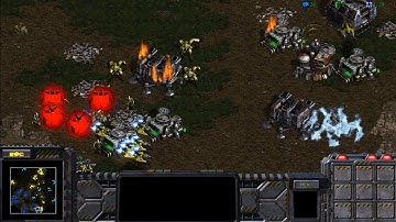 StarCraft Remastered 스타크래프트 리마스터 3 Protoss vs 3 Terran ( 3 Computer vs 3 Computer ) AI vs AI