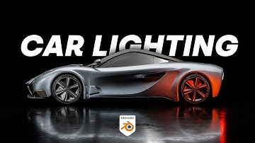 Simple Studio Lighting for Cars in Blender (Blender Tutorial)
