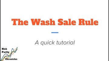 The Wash Sale Rule: A Quick Tutorial