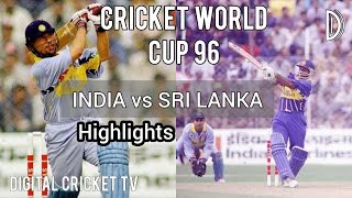 CRICKET WORLD CUP 96 / INDIA vs SRI LANKA / 24th Match / Highlights / DIGITAL CRICKET TV screenshot 4