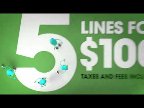 cricket wireless 4 lines for 100