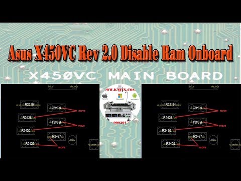 Asus X450VC Rev 2.0 Disable Ram Onboard