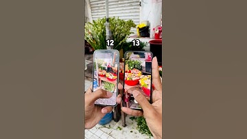 iPhone 12 Vs iPhone 13 || Camera Comparison! #shorts