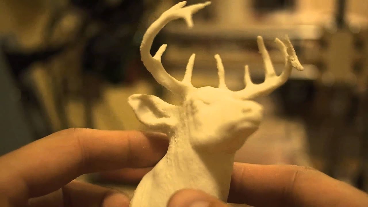 3d deer head stag model sculpture stl cnc obj printing carving solid animal reference anatomy jewelry reindeer low behance choose