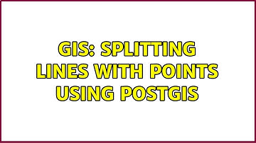 GIS: Splitting Lines with Points using PostGIS