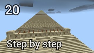 Minecraft:Pyramid building tutorial part 20 ⛏️