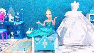 💙Frozen Elsa Wedding Day💙Queen Elsa tries on wedding dresses and dances with the Prince👰🤵