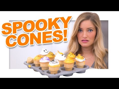 Halloween Cupcake Cones!