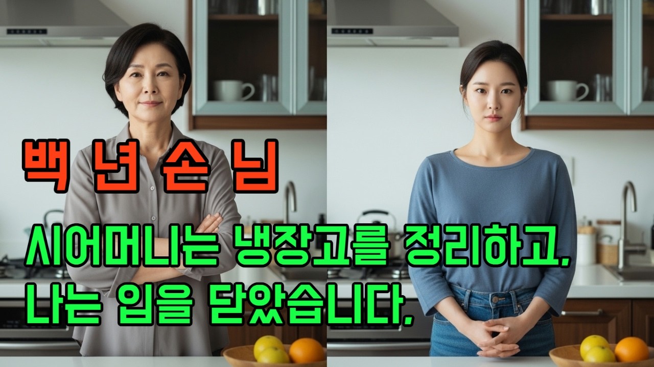백년손님 |냉장고 정리하는 시어머니에게 며느리가 한말
