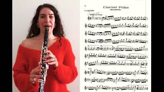 Clarinet Polka (with the score) Resimi