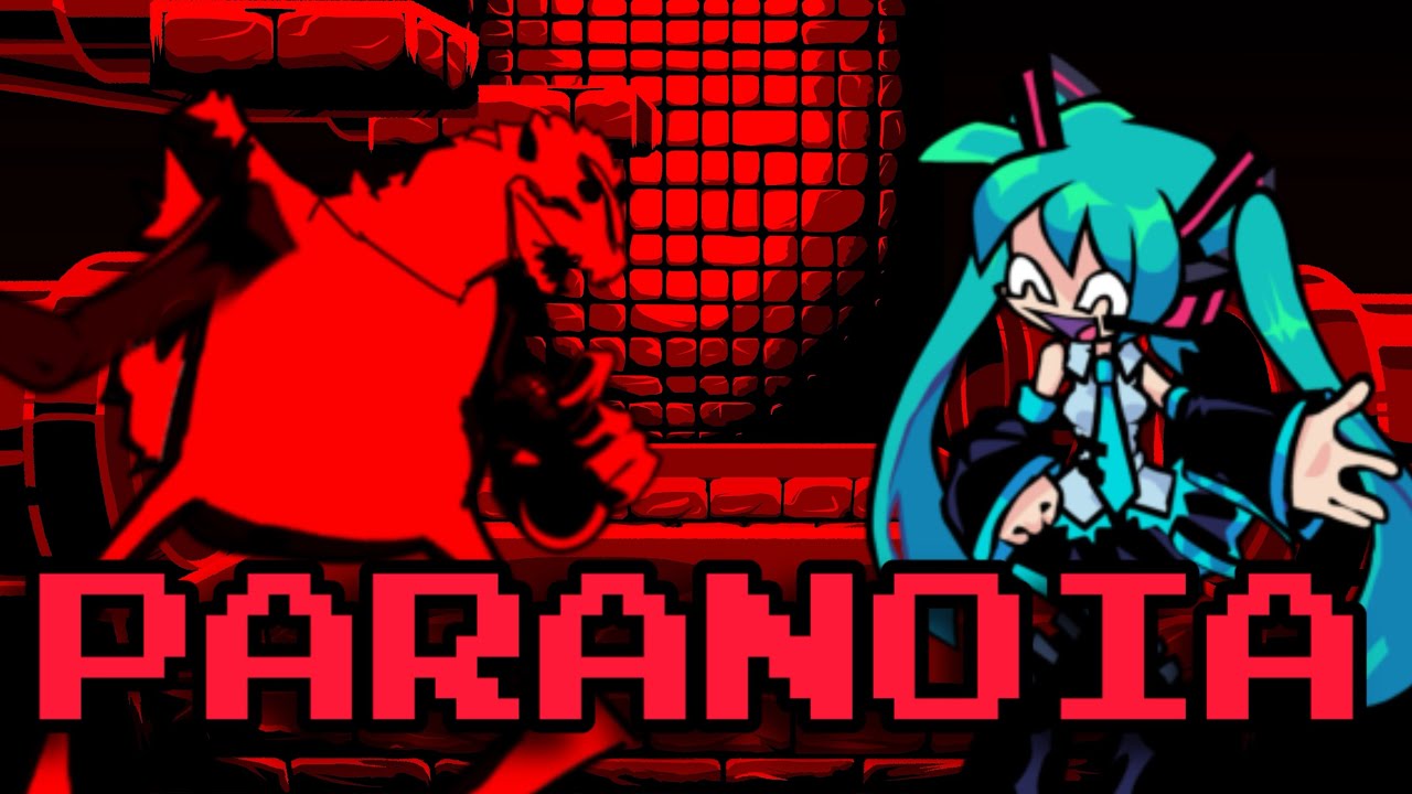 PARANOIA fnf  cover song Mr. virtuallG vs Miku GODZILLA cover
