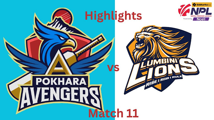 POKHARA AVENGERS VS LUMBINI LIONS NPL Full Highlights  #nepalcricket #npl