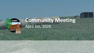 Elbert County - Community Meeting - 4/1/2026