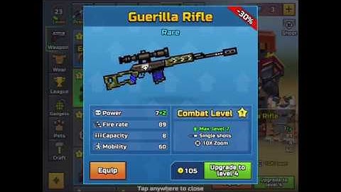 Pixel Gun 3D: Sniper rifle vs. Guerrilla rifle REVIEW