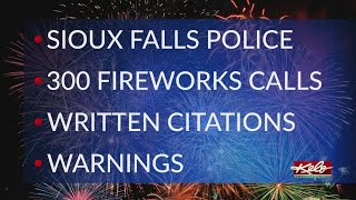 Sioux Falls police respond to nearly 300 fireworks-related calls over holiday weekend