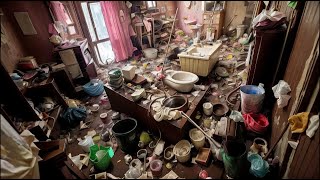 You can't imagine that such a dirty and messy house is actually inhabited by a young couple.