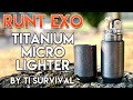Tiny EDC Lighter! 🔥 Exo Runt Titanium Lighter 📏 Micro Lighter/Pill Fob Combo #edc #lighter #small
