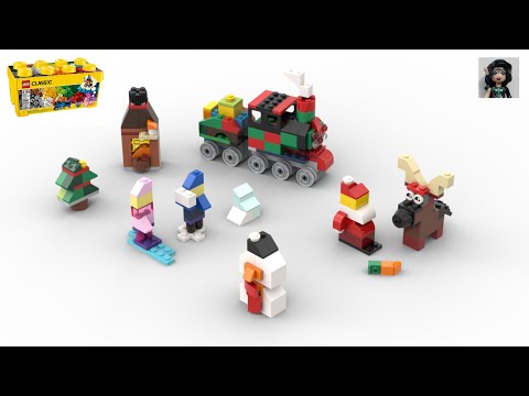 CHRISTMAS KIT Lego classic 10696 ideas How to build easy