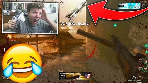 HILARIOUS COD WWII "V2 ROCKET" NUKE 1 OFF RAGE! (Call Of Duty: World War 2 Funny Moments)
