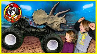 Monster Jam Toy Trucks COME ALIVE! Compilation (Jurassic Attack, Fire & Ice Bakugan Dragonoid)