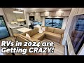 Rvs in 2024 look like this new 2024 brinkley model g 3950 fifth wheel toy hauler