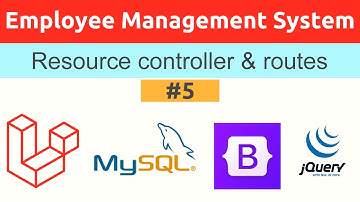 Resource Controller and routes in Laravel | Employee Record Management System | Laravel Tutorial