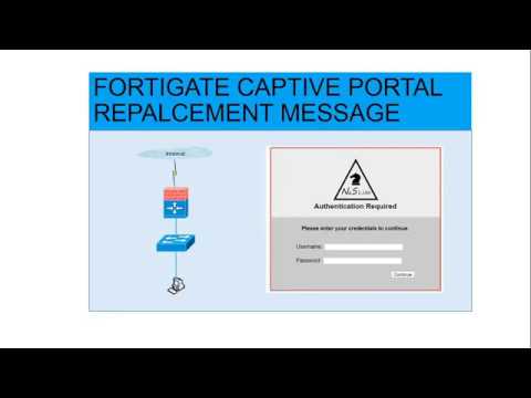 [Fortigate] - Customize the captive portal login page