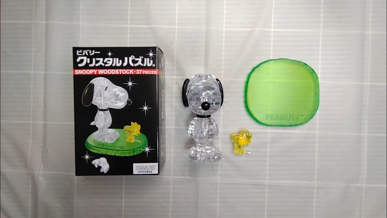 クリスタルパズル スヌーピーウッドストック crystal puzzle snoopy 