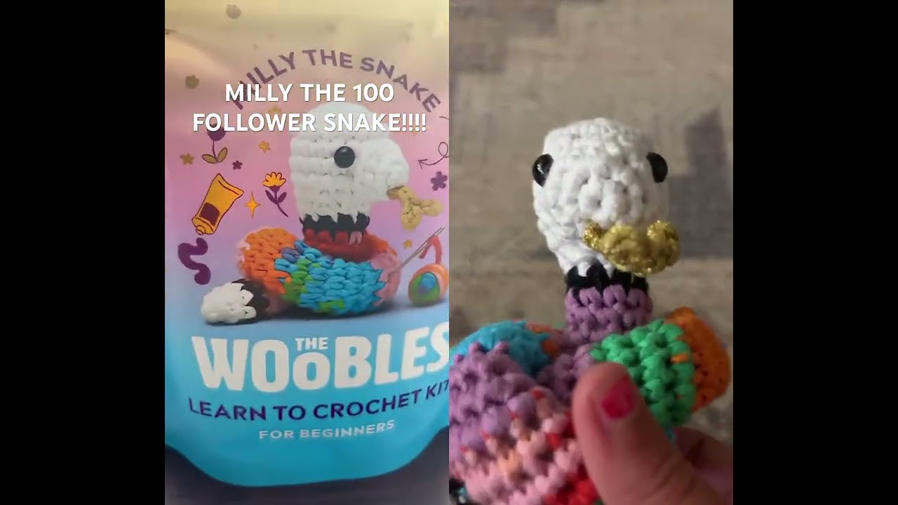 I Made Her Milly Snake Crochet Crocheting Woobles TheWoobles Was Sohappy To Receive