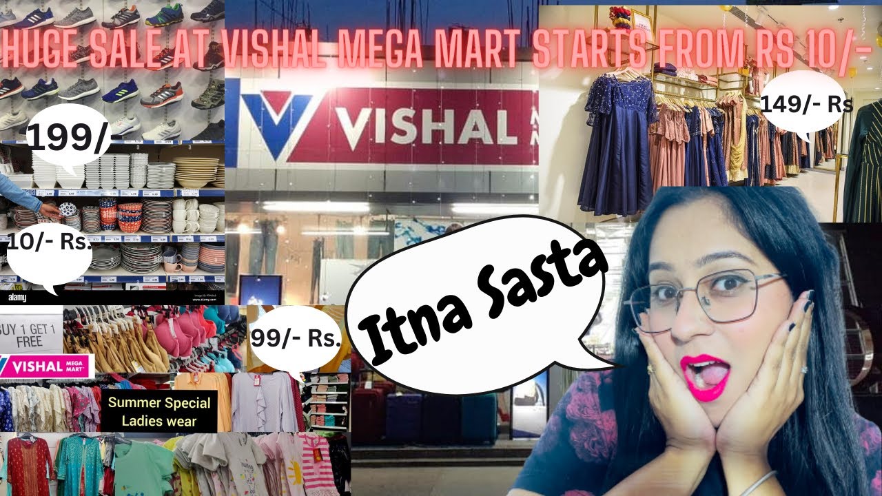 Vishal Mega Mart Huge Sale Starts At Rs. 10/ Vishal Mega Mart Haul