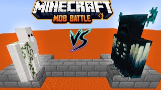 Quartz Golem vs All Minecraft Mobs in minecraft battle - Warden -  Ferrous Wroughtnaut