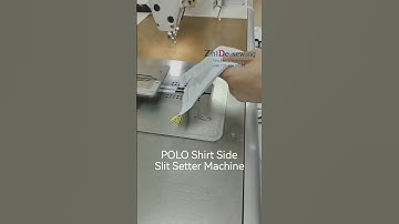 Perfect POLO shirt side slit sewing is not difficult any more. Unskilled operator can make it!!