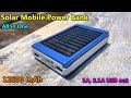 Solar Power Bank 12500 mAh Dual USB Mobile Charger(1A, 2.1A) with LED light - DIY Kit | POWER GEN