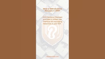 What is SSM (Systems Manager) in AWS? #aws #clouds #ssm #config #shorts