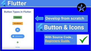 Flutter Tutorial | Buttons in flutter - All types of buttons