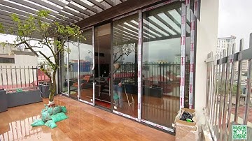 Cửa lùa 3 Ray Xingfa tem đỏ nhập khẩu| Cửa trượt 6 cánh